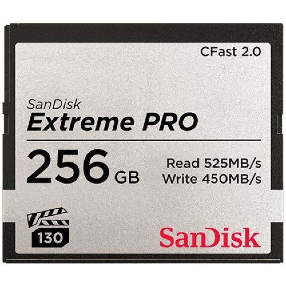 SanDisk Extreme PRO CFAST 2.0 256GB 525MB/s VPG130, EAN: 619659145262