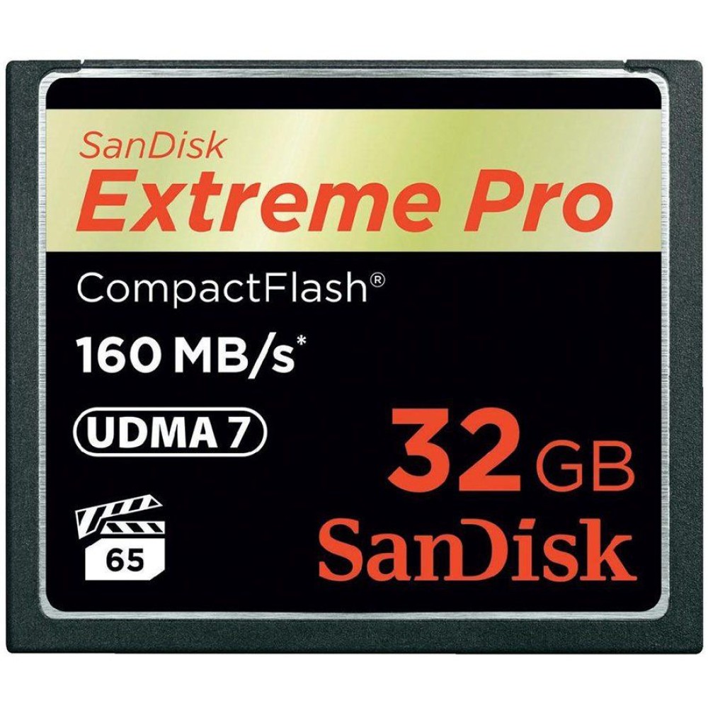 SanDisk Extreme PRO CF 160MB/s 32 GB VPG 65, UDMA 7, EAN: 619659102432