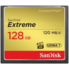 SanDisk Extreme CF 120MB/s, 85MB/s write, UDMA7, 128GB, EAN: 619659124748