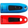 SanDisk Ultra 32GB, USB 3.0 Flash Drive, 130MB/s read - Twin Pack (Blue and Red), EAN: 619659169855