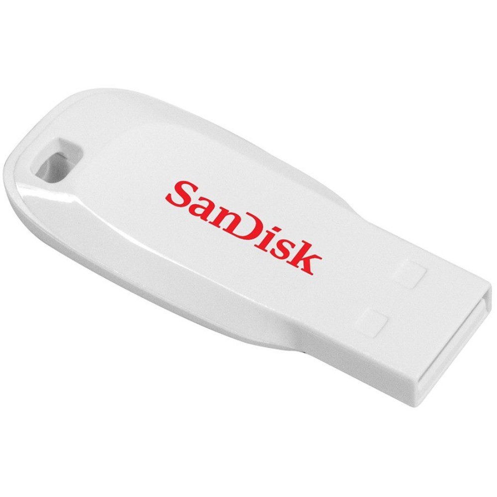 SanDisk Cruzer Blade USB Flash Drive 16GB White, EAN: 619659099237