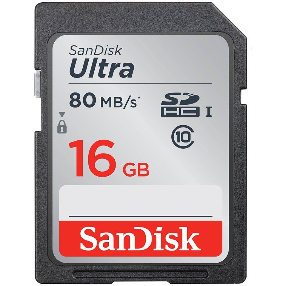 SanDisk Ultra SDHC 16GB 80MB/s Class 10 UHS-I;