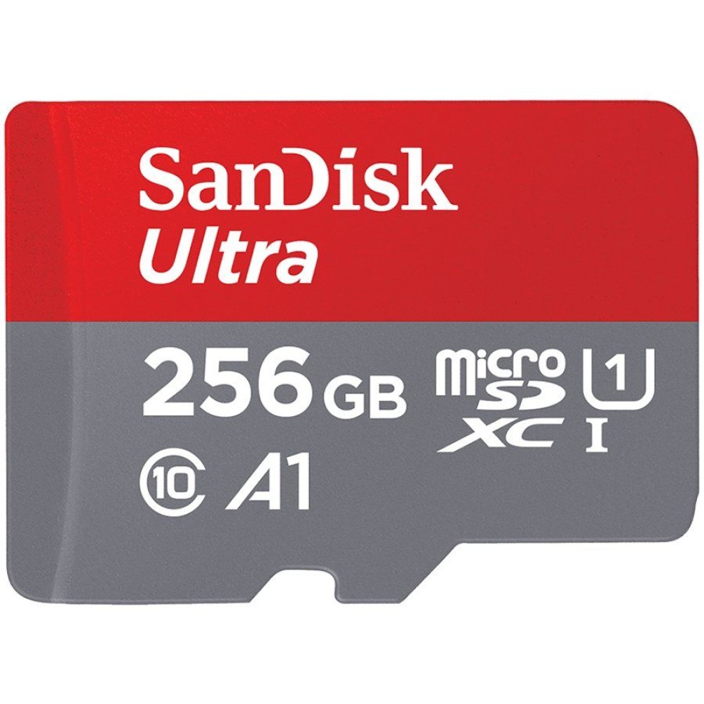 SanDisk Ultra microSDXC 256GB + SD Adapter 120MB/s  A1 Class 10 UHS-I; EAN:619659183264