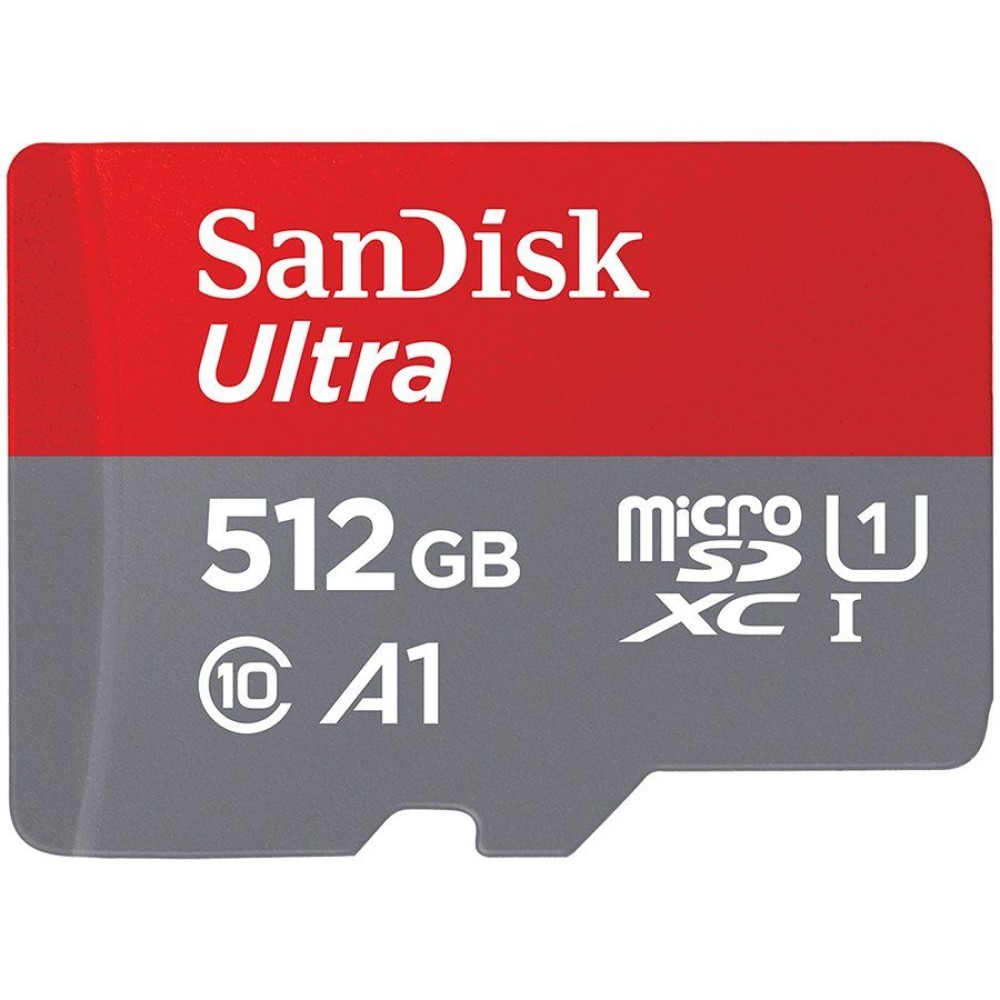 SanDisk Ultra microSDXC 512GB + SD Adapter 120MB/s  A1 Class 10 UHS-I; EAN:619659183301