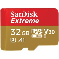 SanDisk Extreme microSD card for Mobile Gaming 32GB + RescuePRO Deluxe 100MB/s A2 C10 V30 UHS-I U3, EAN: 619659182113