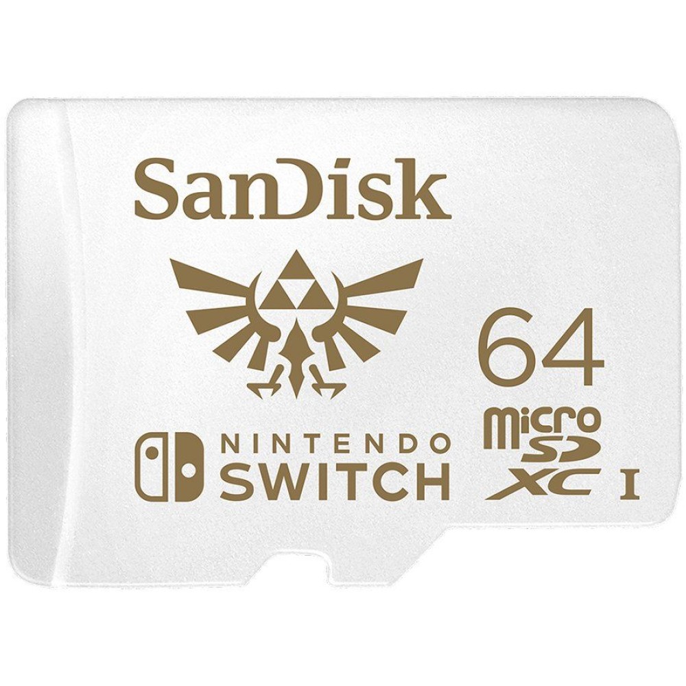 SanDisk microSDXC card for Nintendo Switch 64GB, up to 100MB/s Read, 60MB/s Write, U3, C10, A1, UHS-1, EAN: 619659171537