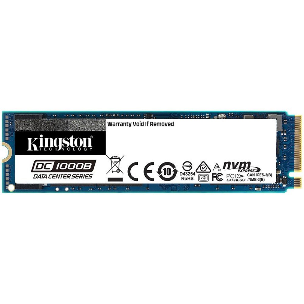 KINGSTON DC1000B 240GB Enterprise SSD, M.2 2280, PCIe NVMe Gen3 x4, Read/Write: 2200 / 290 MB/s, Random Read/Write IOPS 111K/12K