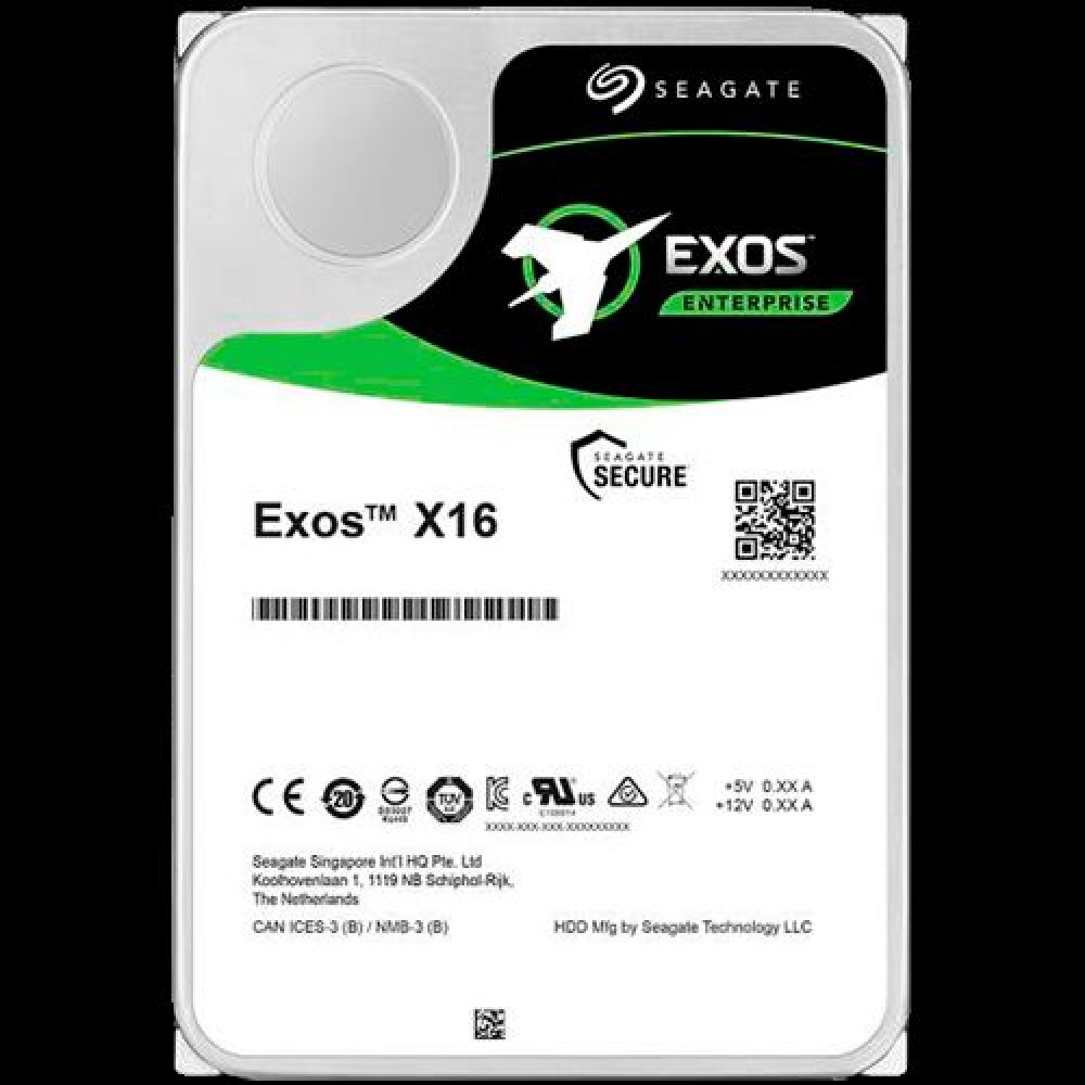 HDD Server SEAGATE Exos X16 12TB 512e/4Kn SED (3.5