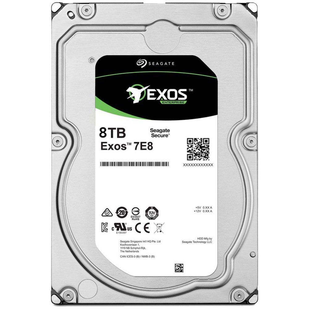 SEAGATE HDD Server Exos 7E8 512E/4kn (SED BASE, 3.5'/8TB/SATA 6GB/s/7200rpm)