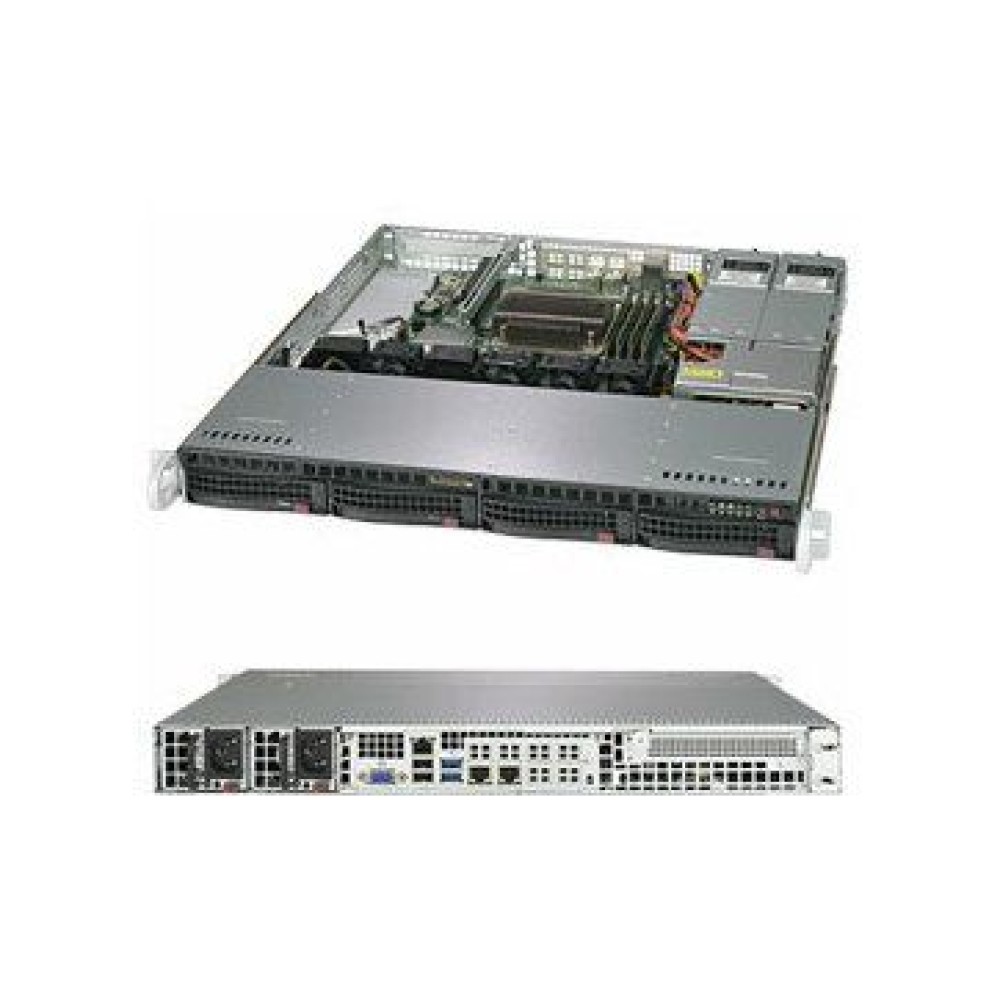 Supermicro SuperServer SYS-5019C-MR 1U, 1xLGA 1151, TDP up to 95W, Intel C246, 4xDDR4, 4x3.5