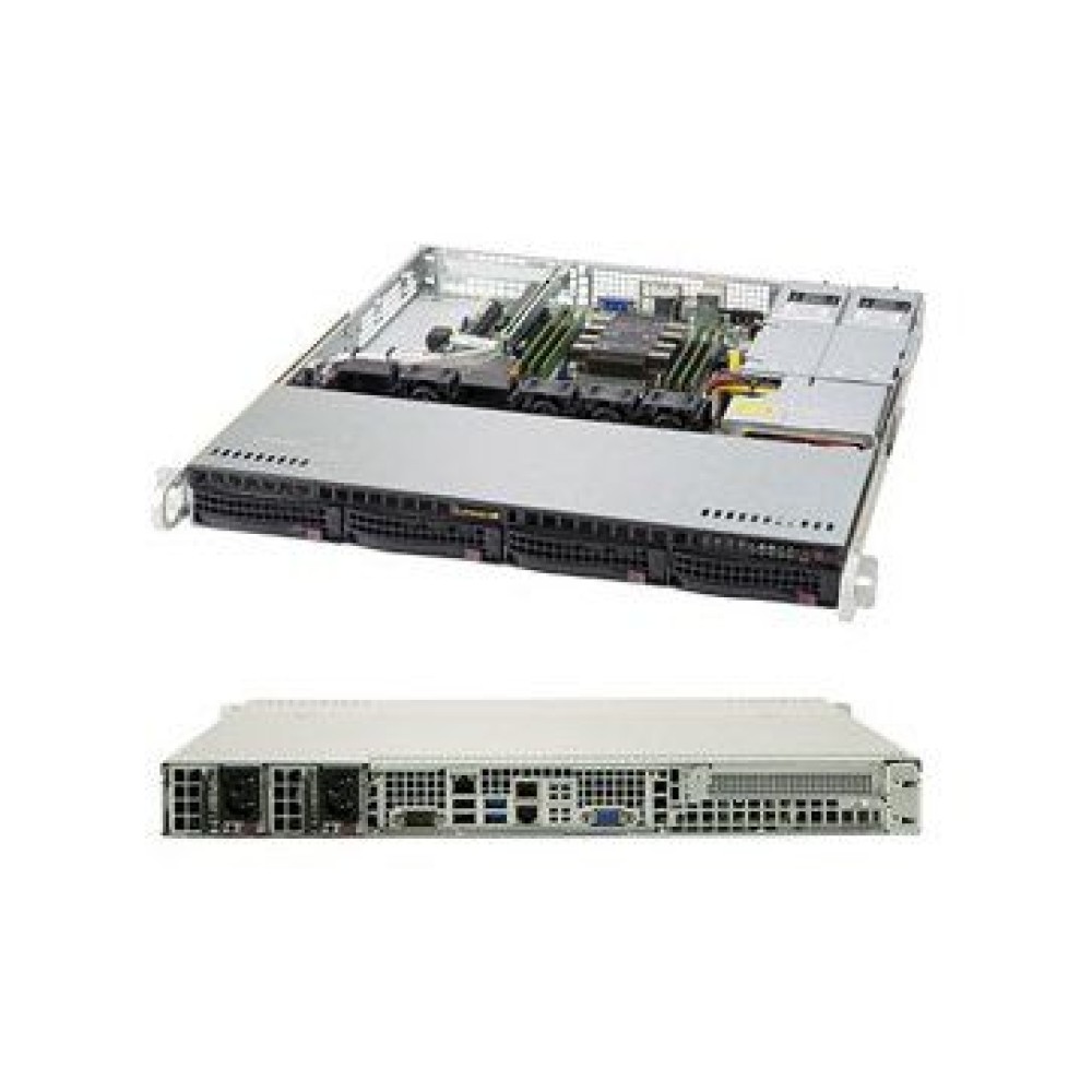 Supermicro SuperServer SYS-5019P-MR 1U, 1xLGA 3647, TDP 70-165W, Intel C621, 6xDDR4, 4x3.5