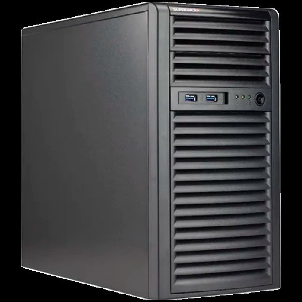 SuperServer SYS-530T-I Supports Intel Xeon E-2300 Series CPU, PCIe 4.0 Support, Dual LAN ports, GbE and dedicated IPMI LAN port, 9cm PWM quiet exhaust fan and optioal front intake fan, 400W 80PLUS Gold Power Supply