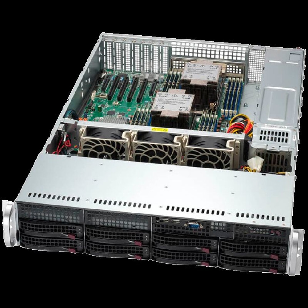 Supermicro SYS-621P-TR 2U, LGA-4677, TDP 300W, Intel C741, 16xDDR5, 8x 3.5