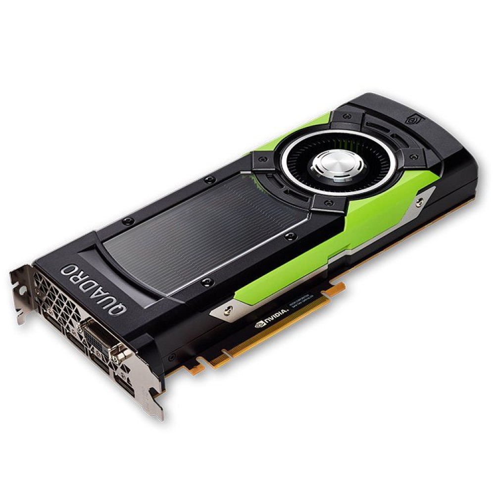 NVIDIA Video Card Quadro GP100 HBM2 16GB/4096bit, 3584 CUDA Cores, PCI-E 3.0 x16, 4xDP, DVI-D. ( 3x DP to DVI-D, 1x Stereo Connector bracket, 1x 6 to 8 pin )