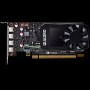 PNY NVIDIA Quadro P1000 GDDR5 4GB/128bit, 640 CUDA Cores, PCI-E 3.0 x16, 4xminiDP, Cooler, Single Slot, Low Profile (4xmDP-DVI Cables, Full Size and Low Profile Bracket included)