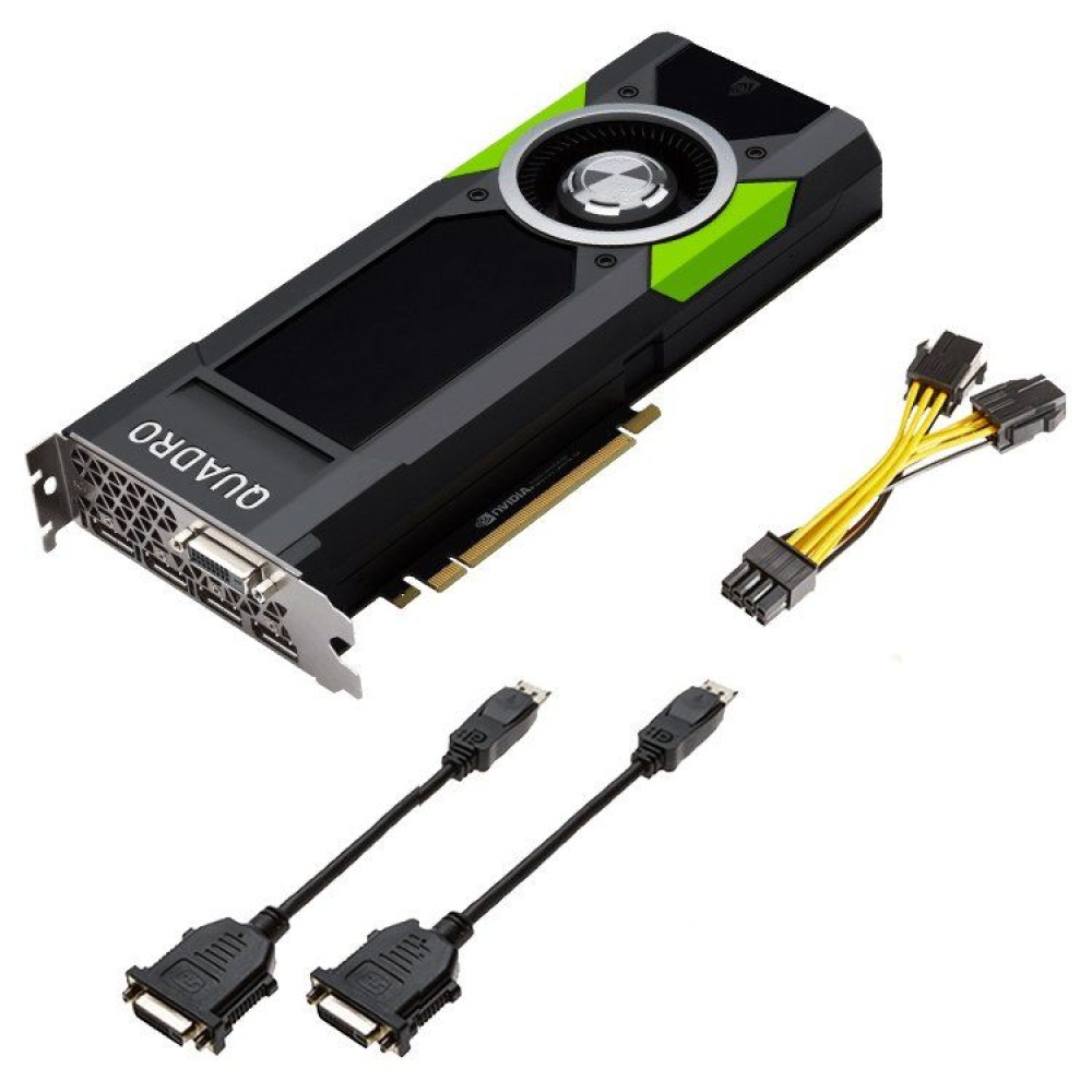 PNY Video Card NVIDIA Quadro P5000 16 GB GDDR5 256-bit 288GB/s 2560 PCI Express 3.0 x16 180W DisplayPort 1.4 Mosaic Mode 3D Stereo Support, Bulk package