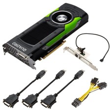 PNY NVIDIA Video Card Quadro P6000 24 GB GDDR5x  384-bit, CUDA Cores  3840, PCIE 3.0 x16, 4x DP1.4, 1x DVI-D (DL), 3-Pin 3D-Stereo