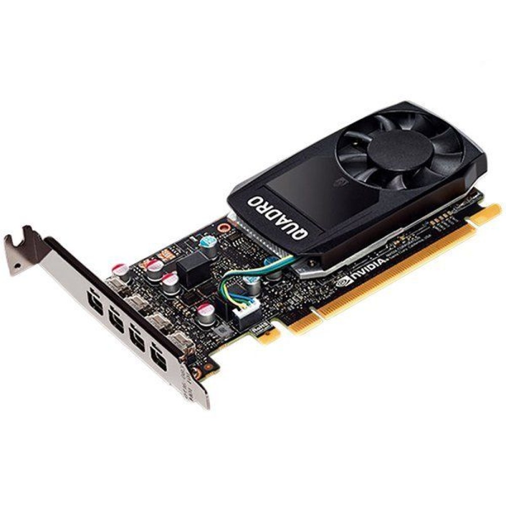 PNY NVIDIA QUADRO P620 DVI 2GB GDDR5, 128-bit, PCIEx16 2.0, mini DP 1.4 x4, Active cooling, TDP 40W, LP, Retail (4 × mDP to DVI-D SL, 1 x LP Bracket included)