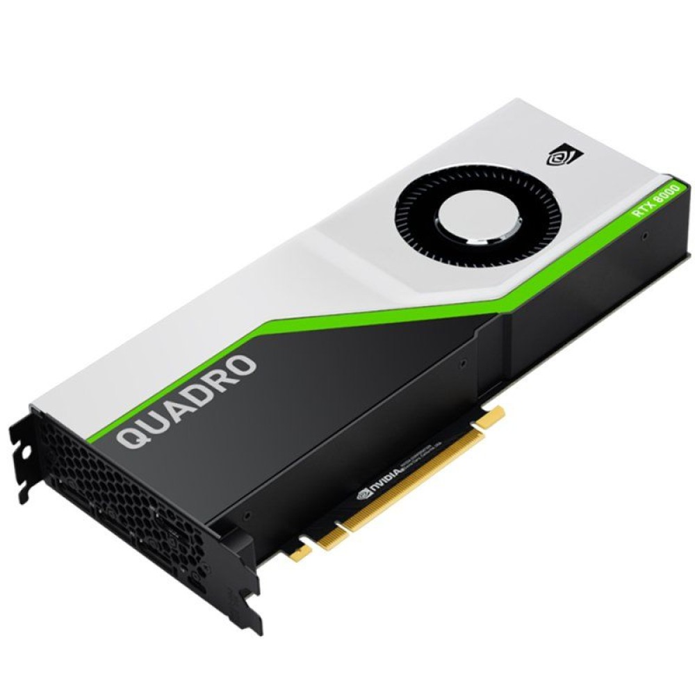 Видеоплата PNY NVIDIA Quadro RTX 8000, Turing, 4608 CUDA Cores, 48GB GDDR6, 576 Tensor, 72 RT Cores, 16.3 TFLOPS FP32, DP/VirtualLink, BULK