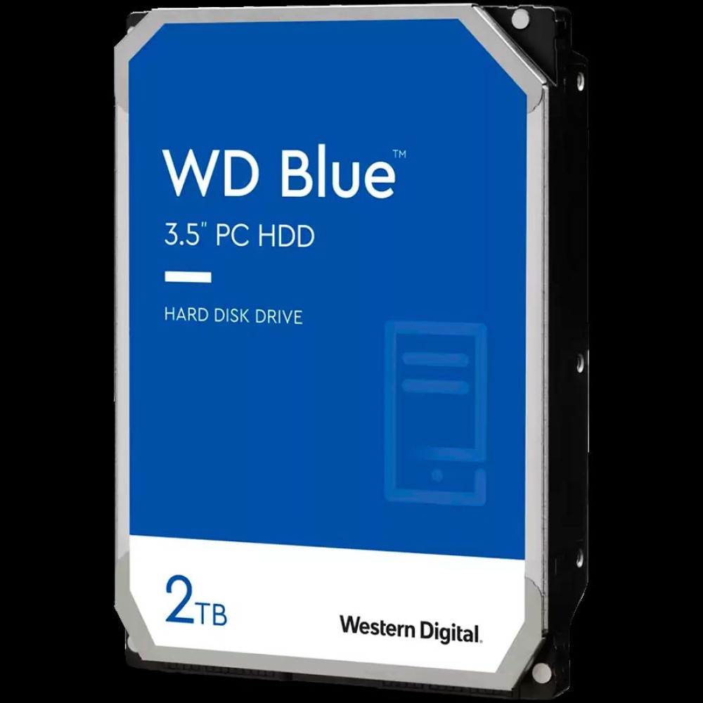 HDD Desktop WD Blue (3.5'', 2TB, 256MB, 5400 RPM, SATA 6 Gb/s)