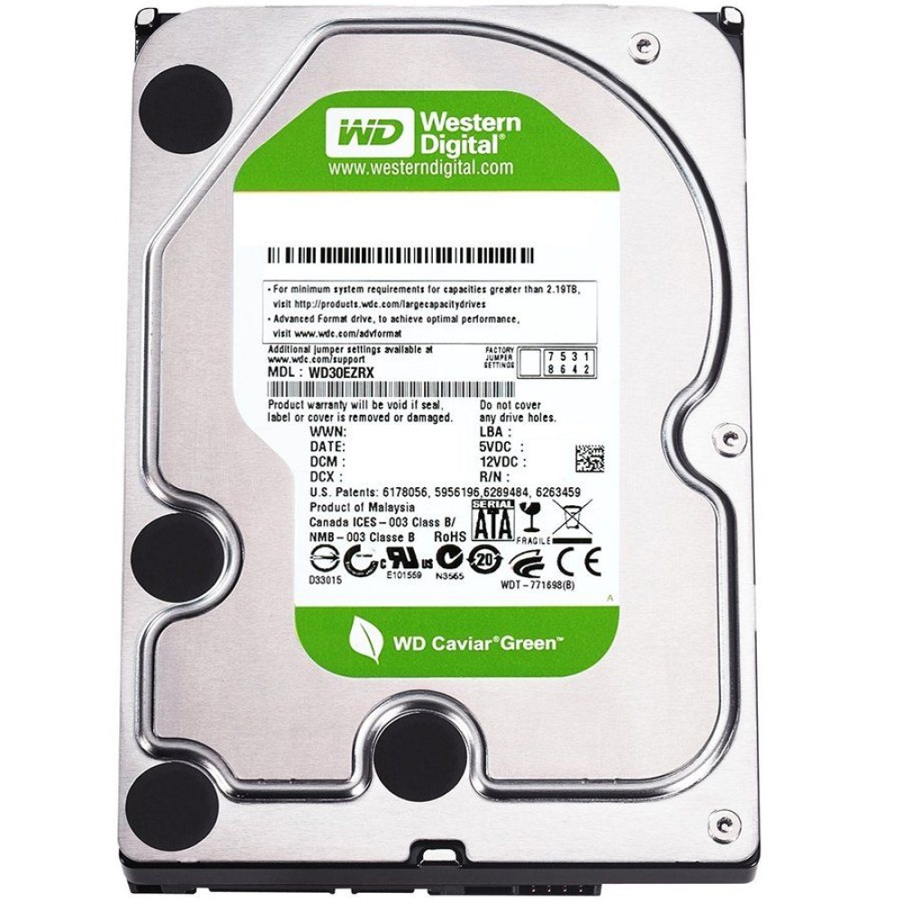 HDD AV-GP WD (3.5'', 3TB, 64MB, RPM IntelliPower, SATA 6 Gb/s)