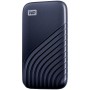 WD 2TB My Passport SSD - Portable SSD, up to 1050MB/s Read and 1000MB/s Write Speeds, USB 3.2 Gen 2 - Midnight Blue, EAN: 619659184551