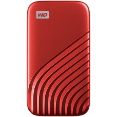 WD 2TB My Passport SSD - Portable SSD, up to 1050MB/s Read and 1000MB/s Write Speeds, USB 3.2 Gen 2 - Red, EAN: 619659184599