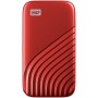 WD 2TB My Passport SSD - Portable SSD, up to 1050MB/s Read and 1000MB/s Write Speeds, USB 3.2 Gen 2 - Red, EAN: 619659184599