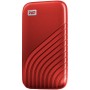 WD 2TB My Passport SSD - Portable SSD, up to 1050MB/s Read and 1000MB/s Write Speeds, USB 3.2 Gen 2 - Red