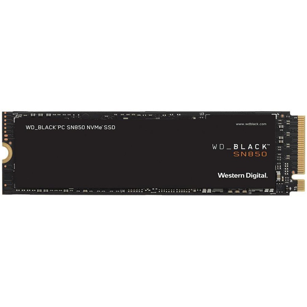 SSD WD Black SN850 1TB M.2 2280 PCIe Gen4 x4 NVMe, Read/Write: 7000/5300 MBps, IOPS 1000K/720K, TBW: 600