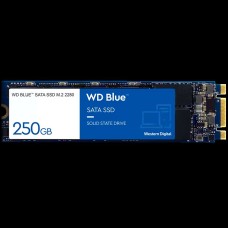 SSD WD Blue (M.2, 250GB, SATA III 6 Gb/s, 3D NAND Read/Write: 550 / 525 MB/sec, Random Read/Write IOPS 95K/81K)