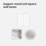 Aqara Smart Wall Switch H1 (no neutral, double rocker): Model No: WS-EUK02; SKU: AK072EUW01