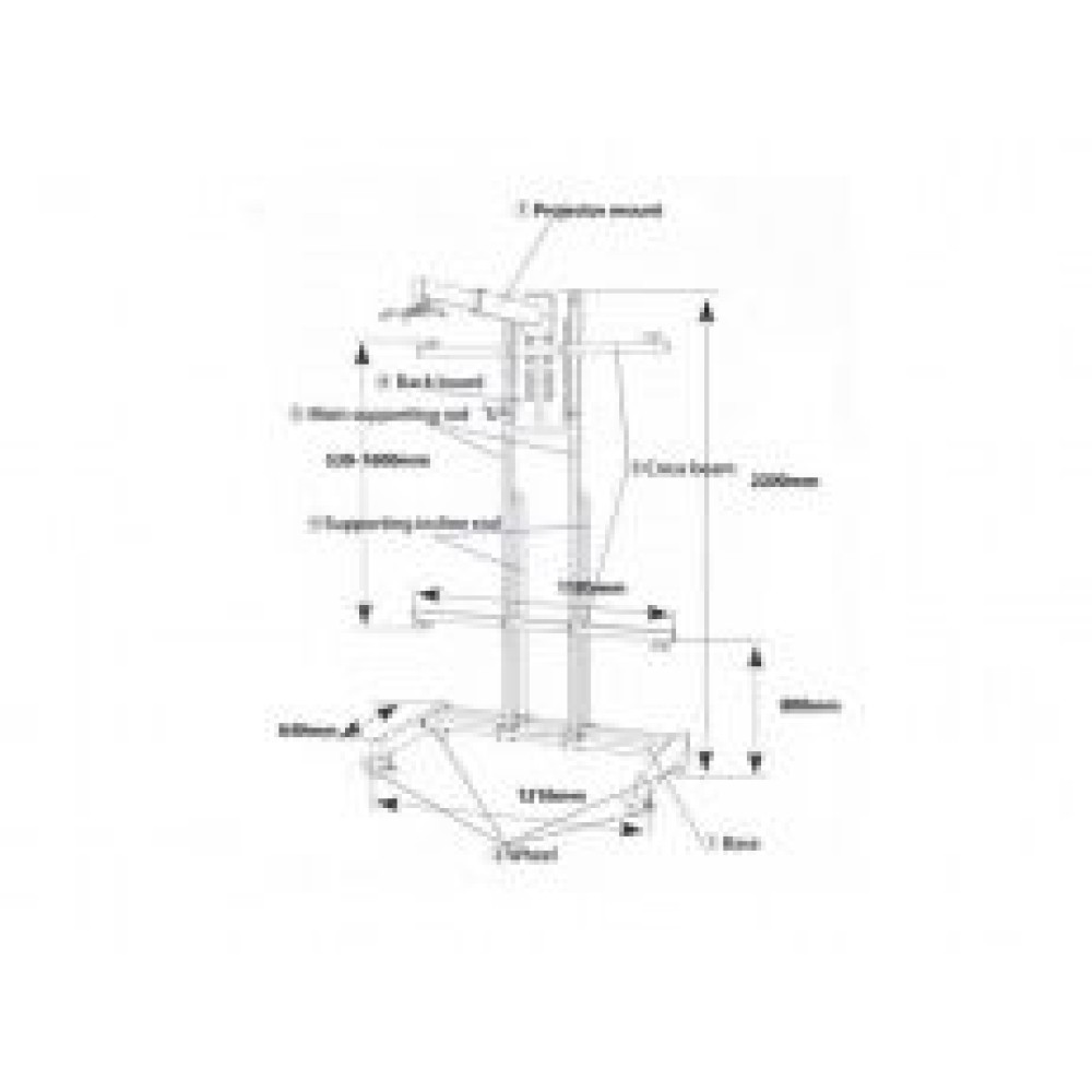 INTECH Мобильная стойка WJ2200B