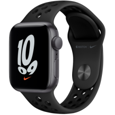 Apple Watch Nike SE GPS, 40mm Space Grey Aluminium Case with Anthracite/Black Nike Sport Band
