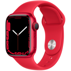 Apple Watch Series 7 GPS, 41mm (PRODUCT)RED Aluminium Case with (PRODUCT)RED Sport Band