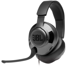 JBL Quantum 200 - Wired Over-Ear Gaming Headset with Flip-up Mic - Black